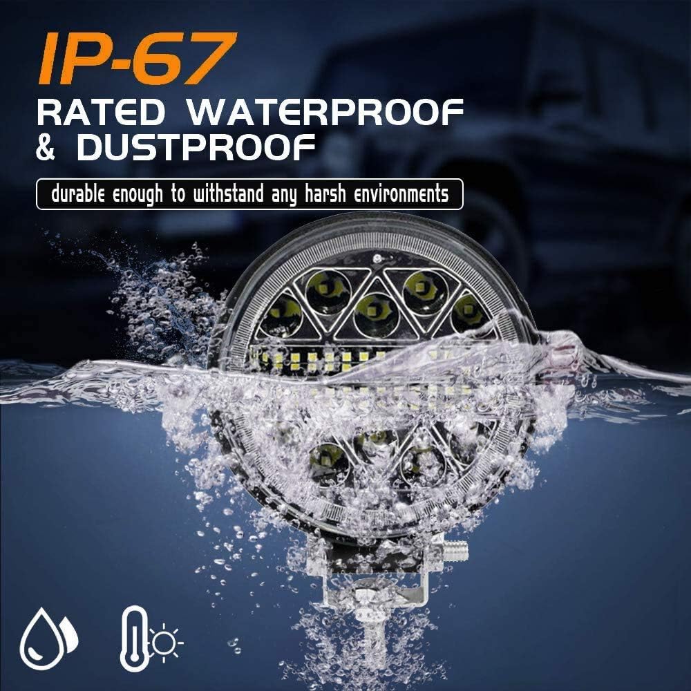 Feux, ampoules et clignotants phare de travail led tracteur 2 x 126W 4