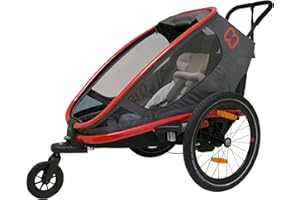 Hamax Outback One Seat Reclining Multi-Sport Child Bike Trailer + Stroller (Jogger Wheel Sold Separately)