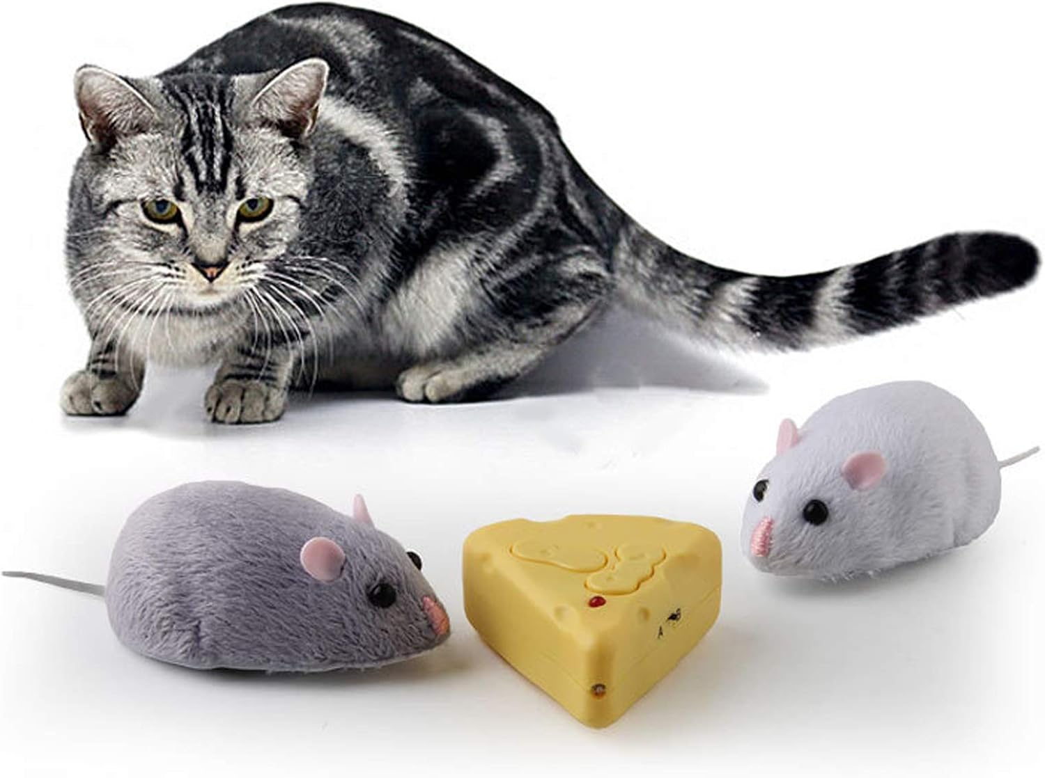 Amazon 猫おもちゃ ペット用品 きまぐれねずみ ネズミ型ロボット ふわふわ 猫用おもちゃ リモコンおもちゃ ペットロボット 電動ネズミ ネコ かわいい 手触りがいい ぬいぐるみ 猫じゃらし ハムスター ラジコンロボット 家庭用ロボット 手のひらサイズ キッズ ギフト