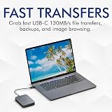 LaCie 2TB Portable External Hard Drive Space Grey Rescue Data Recovery Included view 7