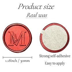 25Pcs Red Wax Seal Stickers Handmade Vintage