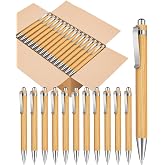 lyforx Bamboo Pens Bulk Wooden Bamboo Pens Engraving Wooden Ballpoint Pen Customizable Gift Pen Bulk 50pcs