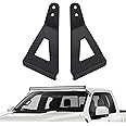 Nilight 2PCS 52 inch Curved LED Light Bar Bracket at Upper Windshield Roof Cab for 2004-2018 Ford F150 & SVT Raptor