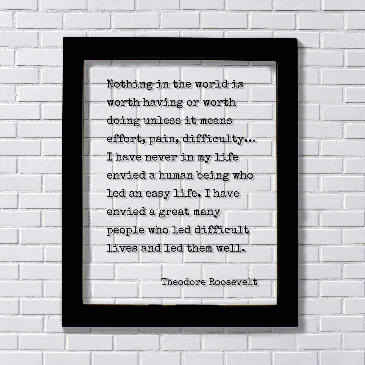 Amazoncom Theodore Roosevelt Quote Nothing In The