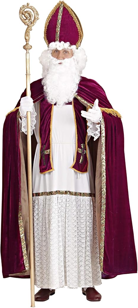 Mens Saint Nicholas Super Deluxe Costume for Christmas Panto Nativity