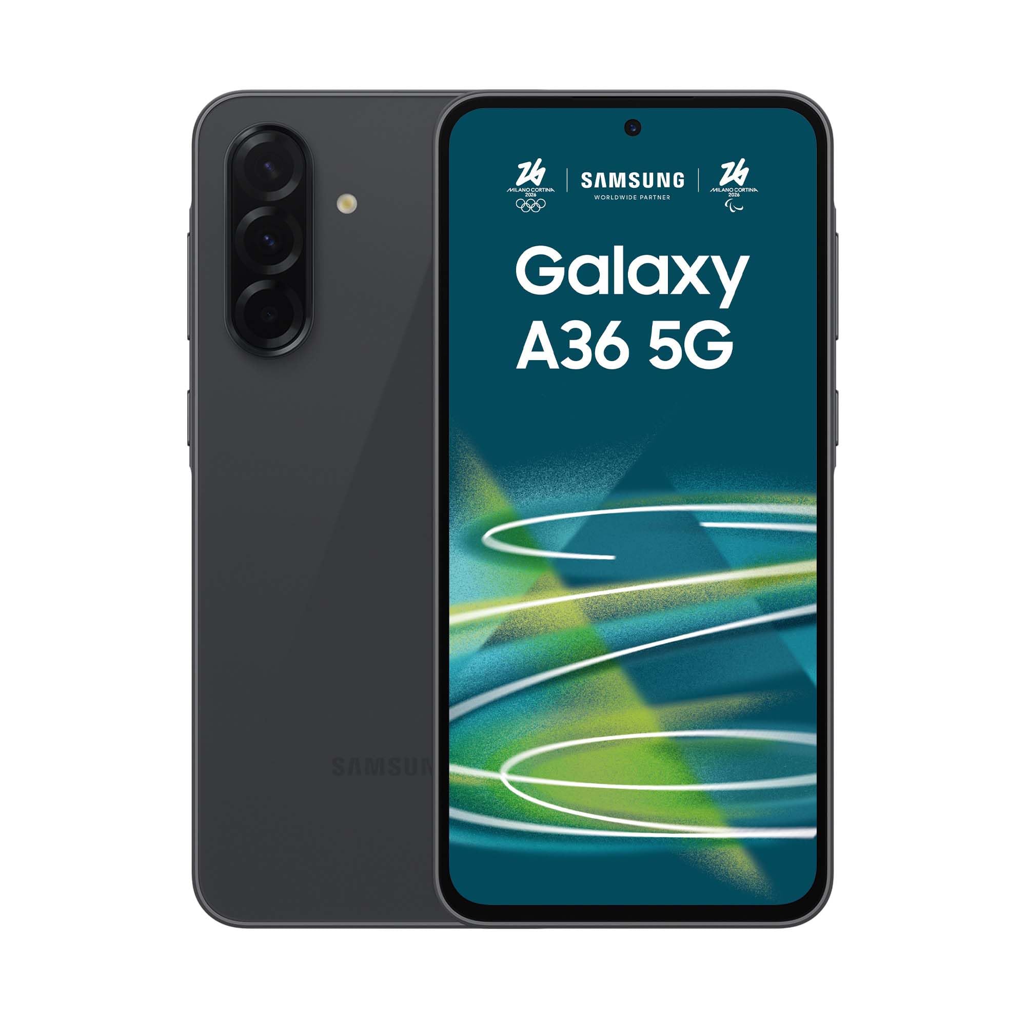 Samsung Galaxy A36 5G, Smartphone con Funzioni intelligenti, 3 anni di Garanzia del produttore, Display Super AMOLED 6.7”, 8GB RAM, 256GB, 5.000 mAh, IP67, Awesome Black [Versione Italiana]