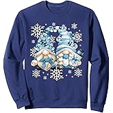 Cute Winter Gnome - Funny Snowman Decor With Snowflakes Sweatshirt