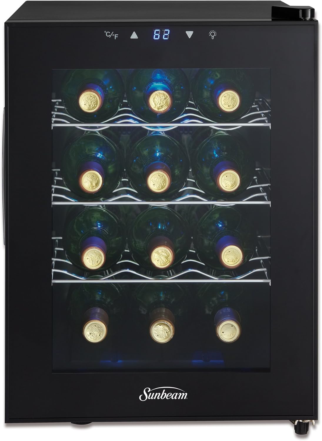 Sunbeam Wine Cooler, 12 Bottle, Black Amazon.ca Home & Kitchen