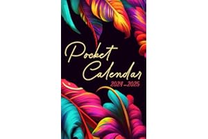 2024-2025 Pocket Calendar: Get Organized in Style with Our Small Floral Two-Year Monthly Planner for Purse | 24 Months from January 2024 to December 2025 |