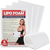 Learay 5 Pack Lipo Foam Pads for Post Surgery, 8"x11" Lipo Foams Sheets, Abdominal Compression Board for Post BBL Liposuction Surgery and Used with Compression Garments