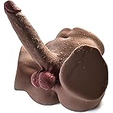 9LB Male Sex Doll for Gay with 7.2in Flexible Realistic Dildo, 2 in1 Unisex Masturbator Sex Dolls Torso with Penis for Women