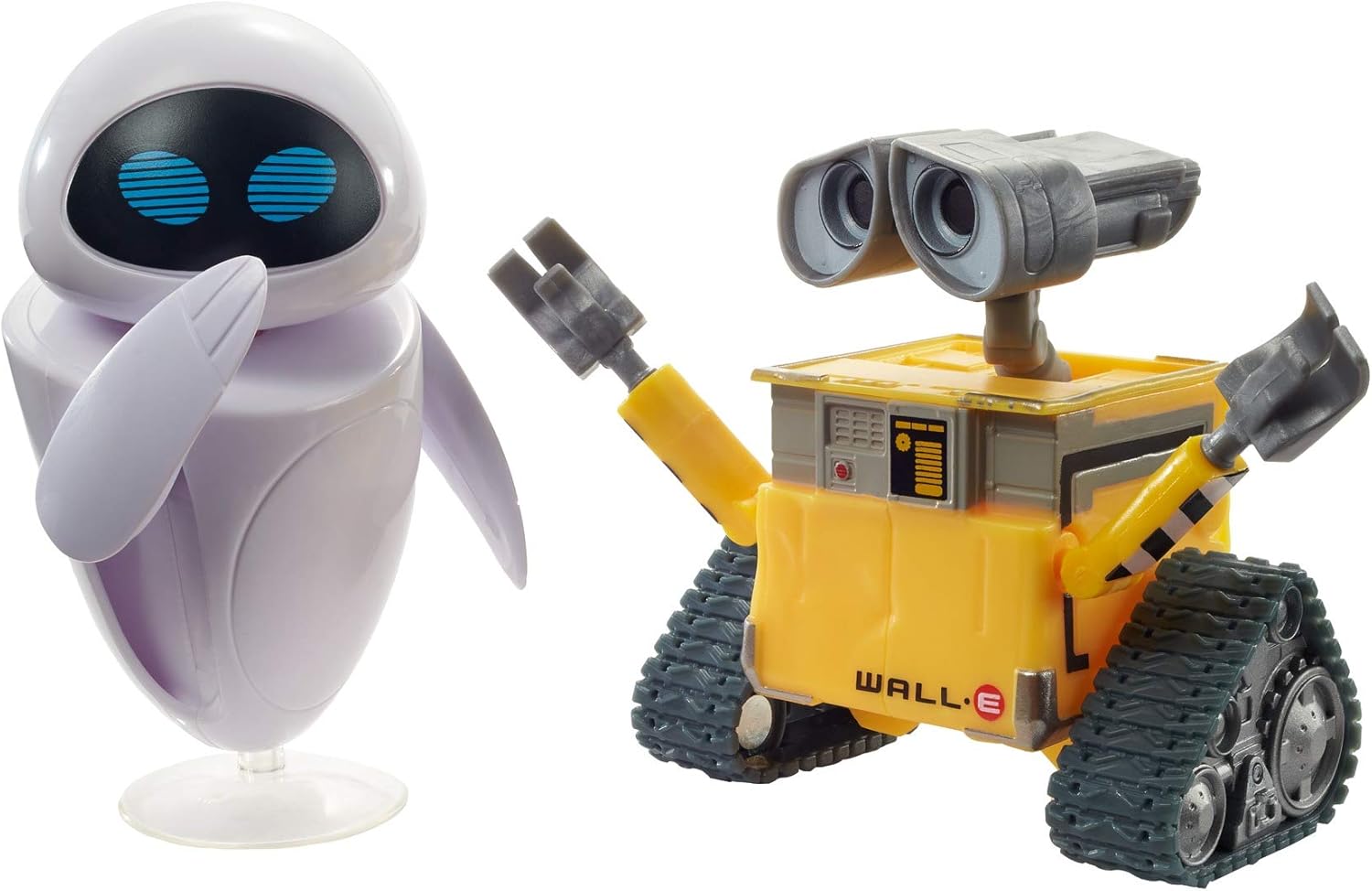 Amazon Com Disney Pixar Wall E And Eve Figures Amazon Exclusive True To Movie Scale Character Action Dolls Highly Posable With Authentic Storytelling Collecting Wall E Movie Toys For Kids Gift Ages 3 And Up Toys