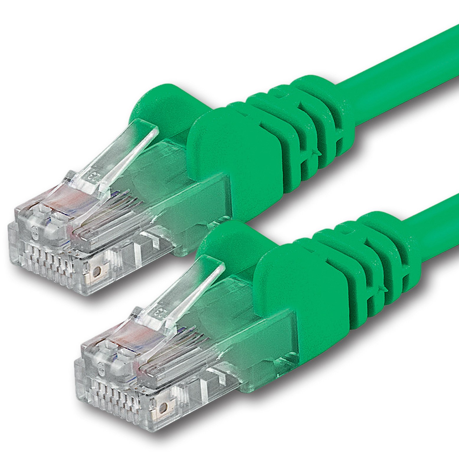 1aTTack.de 10m - green - 1 piece - CAT.6 CAT6 Ethernet LAN network cable 1000 Mbit/s patch cable