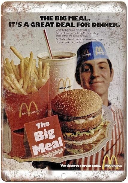 Hslly Mcdonald S Bic Mac Meal Vintage Etain Mural Signe Vintage Metal Mur Affiche Retro Plaque Decorative Panneau Pour Cafe Bar Film Cadeau Mariage Anniversaire Amazon Fr Cuisine Maison Hslly Mcdonald S Bic Mac Meal Vintage Etain Mural Signe Vintage Metal Mur Affiche Retro Plaque Decorative Panneau Pour Cafe Bar Film Cadeau Mariage Anniversaire Amazon Fr Cuisine Maison