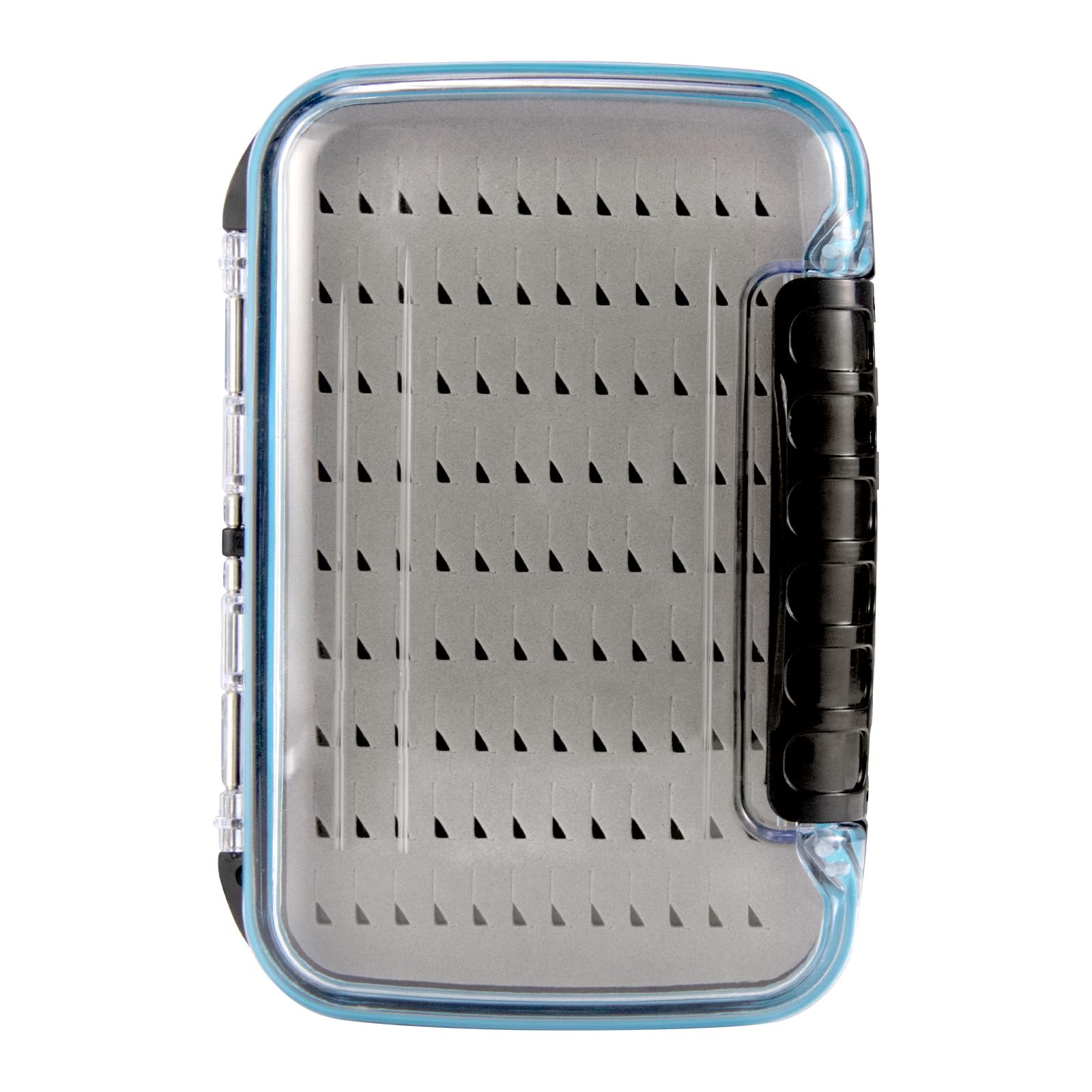 Dr.Fish Fly Fishing Box Waterproof Lightweight ABS Plastic Streamer Case Double Sided Deep Slot Transparent Lid Clear Holder for Storage Size M