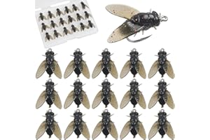 18pcs Bionic Fly Fishing Bait, Dry Flies Fishing Lures Kit Trout Jigs Swimbaits Fly Fishing Lures Fish Attractant Fly Fishing