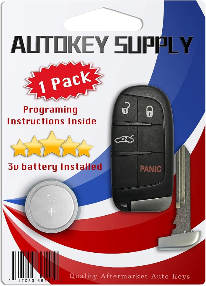 AKS Keys Compatible with Dodge Challenger 2015 2016 2017