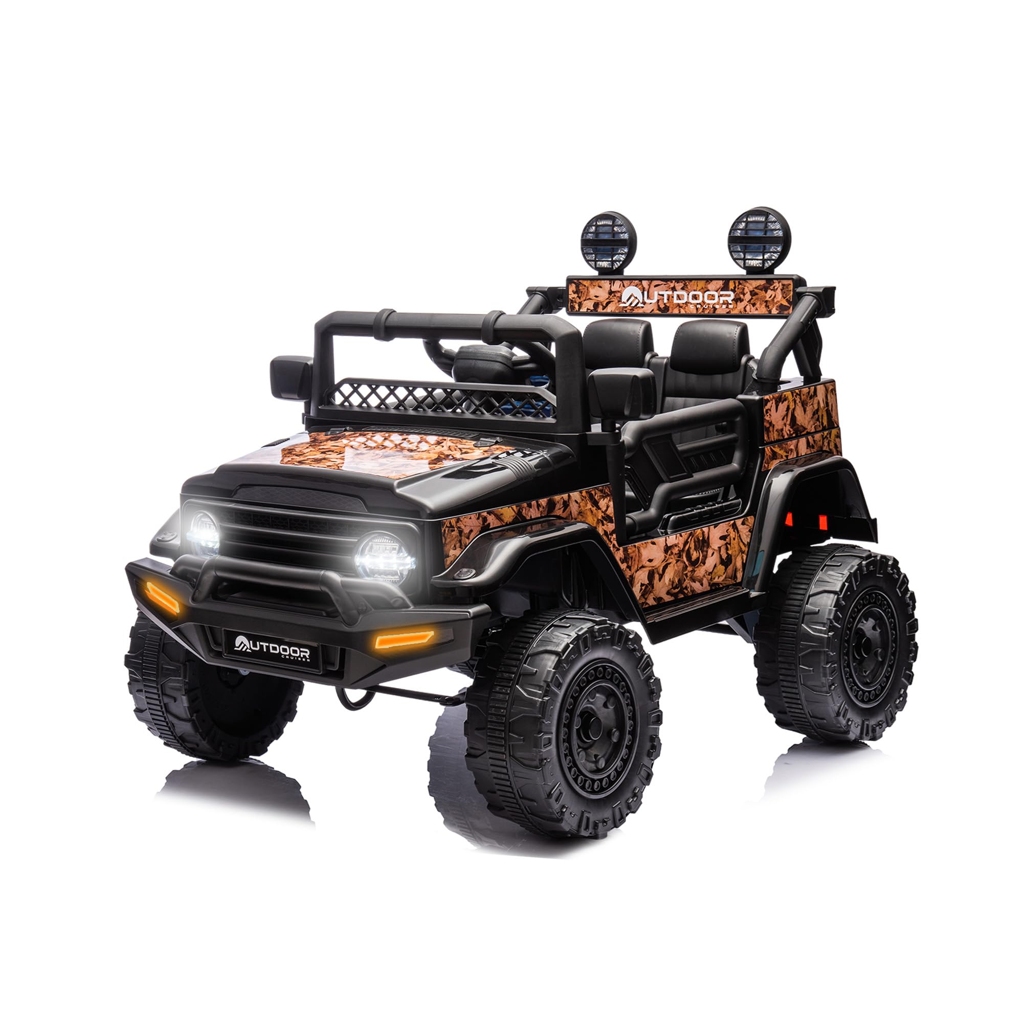 Photo 1 of ***(MISSING PARTS - SELLIING AS PARTS ONLY)*** 
Outdoor Cruiser 12V Kids Ride-On Car with Remote Control - Dual 25W Motors, 4.5AH Battery, Safety Belt, Emergency Stop, Spring Suspension, Smooth Terrain Drive, Max Load 66 lbs, Ages 3-8 Years, Camo  ***(BOX