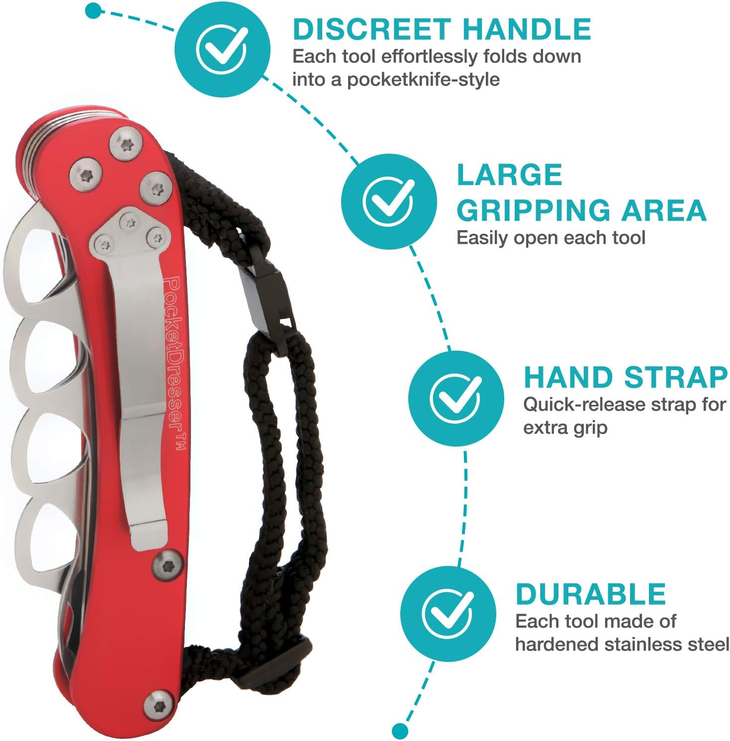 ViVi Zipper Pull and Button Hook Pocket Dresser and Dressing Aid for Assistance with Button Hooks, Zipper Pulls and Shoelaces: Health & Personal Care