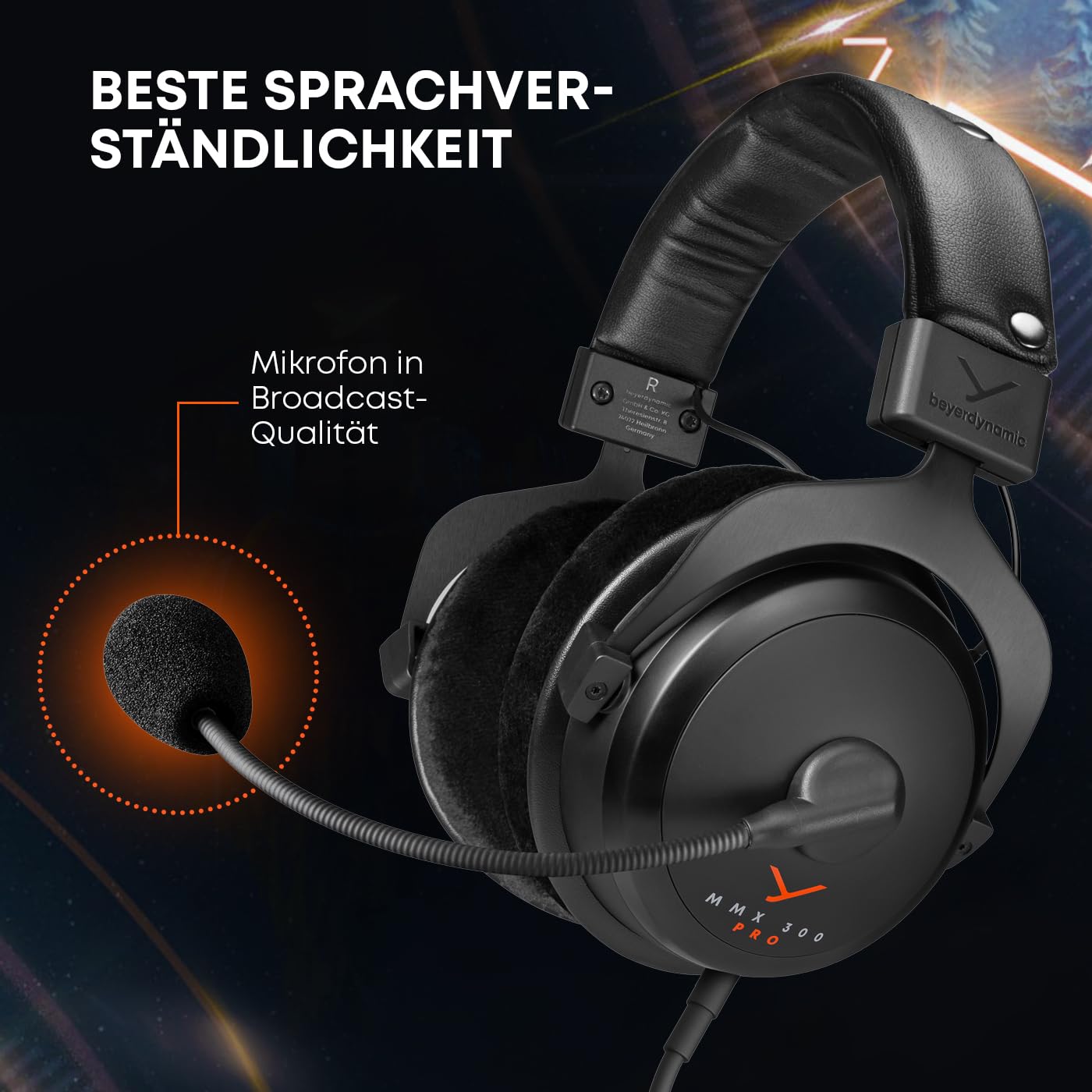 beyerdynamic MMX 300 PRO Gaming-Headset mit STELLAR.45-Treiber und Kondensatormikrofon, kabelgebundenes Gaming-Headset 6