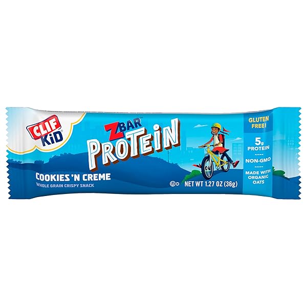 ZBAR PROTEIN – COOKIES ‘N CREME – CRISPY SNACK BARS – MADE WITH ORGANIC OATS – NON-GMO – 5G PROTEIN – GLUTEN FREE PROTEIN BARS (15 PACK)