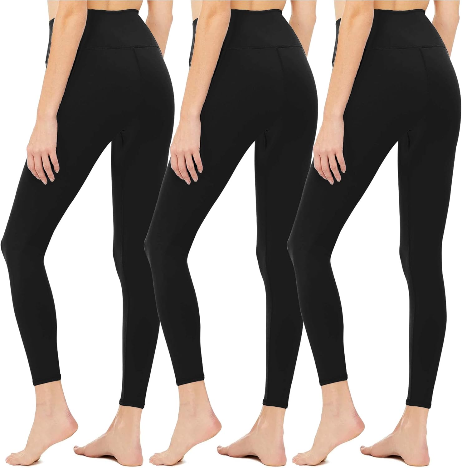 Diravo Womens High Waisted Leggings Soft Athletic Tummy Control Pants for Running Cycling Yoga Workout Pants: Clothing