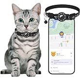 Cat Tracker Works with Android - GPS Pet Collar for Cats | No Monthly Fee | Waterproof | Replaceable Battery | Anti-Lost, Android GPS Tracker Tag, Bluetooth Smart Item Finders
