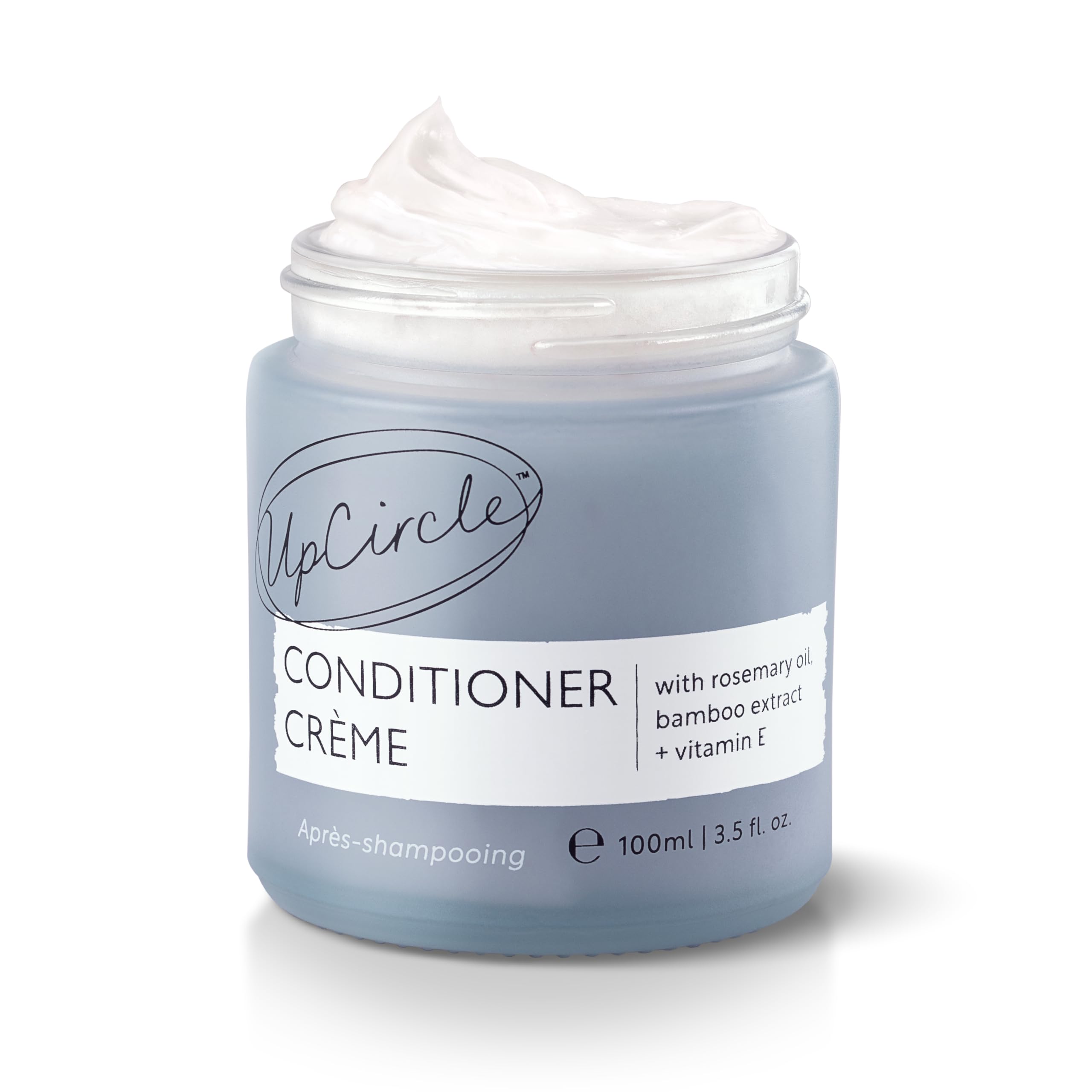 UpCircle Conditioner Crème with Plant Keratin + Panthenol – Gentle Formulation To Repair + Protect – Sweet Almond Oil + Shea Butter – Natural, Vegan + Cruelty-Free