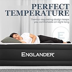 Englander Cal King Size Air Mattress w/Built in