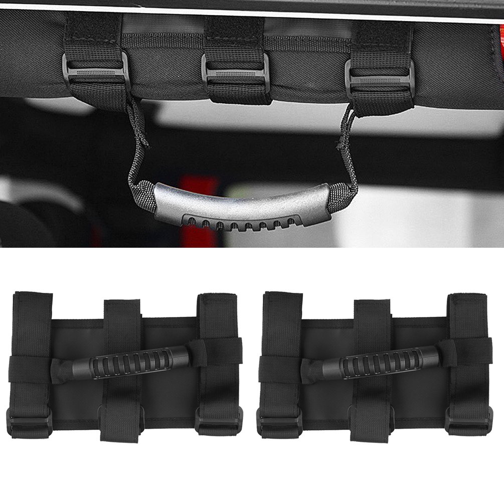 Buy Roll Bar Wide Grab Handles Fits 1 1/2 to 3 Inch Roll Bars for SUV UTV ATV Jeep Wrangler JK