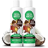 Fresh Monster Toxin-free Hypoallergenic 2-in-1 Kids Shampoo & Conditioner, Coconut, 2 Count
