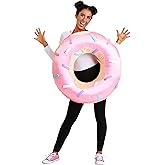 Adult Donut Costume - Inflatable Tunic with Harness and Multi-Colored Sprinkles