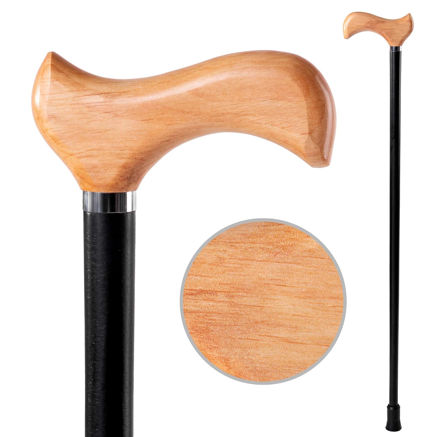 Elegant Wood Walking Stick for Men and Women Classic