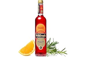 Wilfred's Alcohol-Free Bittersweet Aperitif (0.0%) | Orange, Rosemary & Rhubarb | Non-Alcoholic Spritz Aperitivo | Natural | Gluten-Free | Vegan Friendly | No Alcohol Spirit | 16.9 fl oz, 500ml Bottle