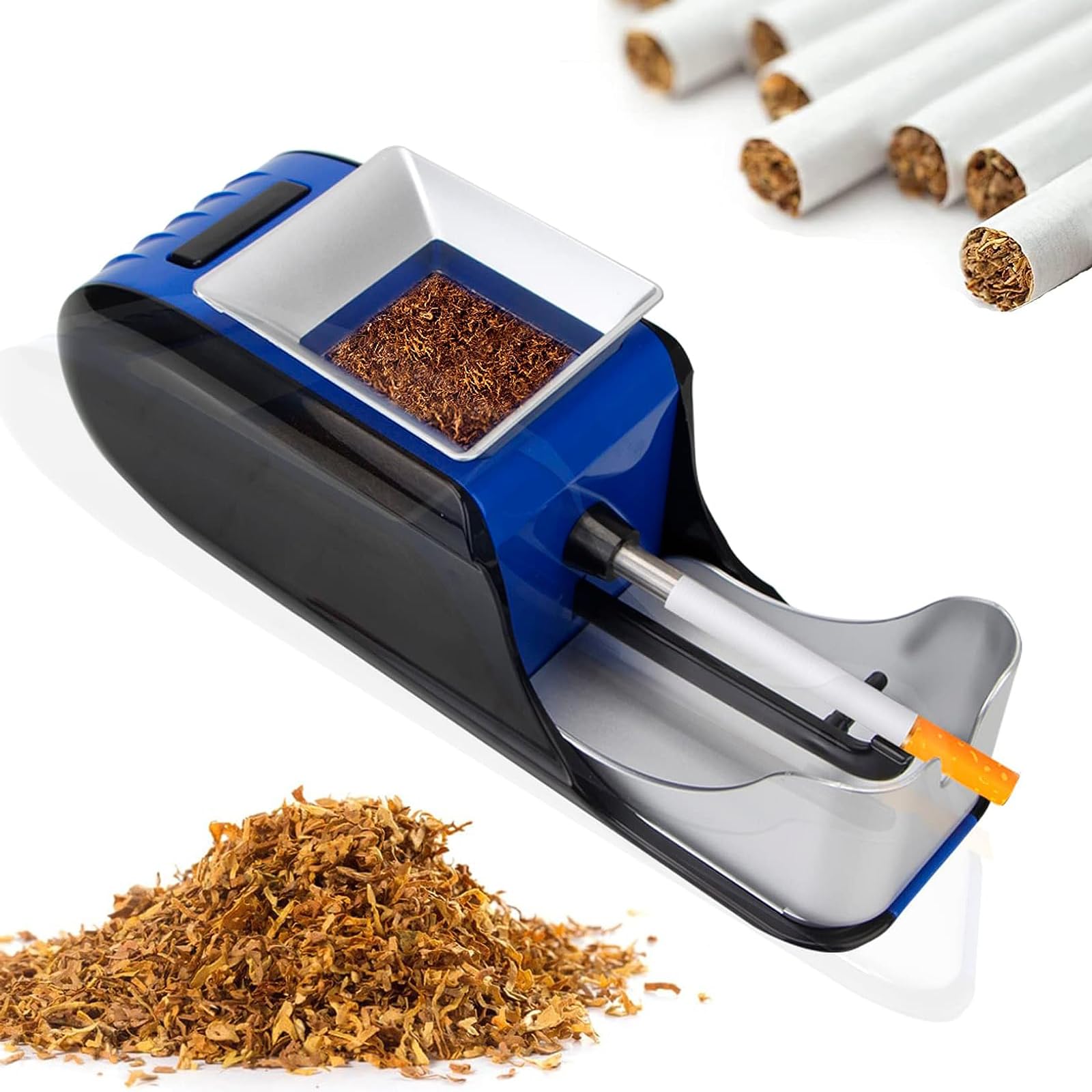 GERUI Electric Cigarette Rolling Automatic Roller Mini Tobacco Maker  Portable Rollers (Blue) in Dubai - UAE