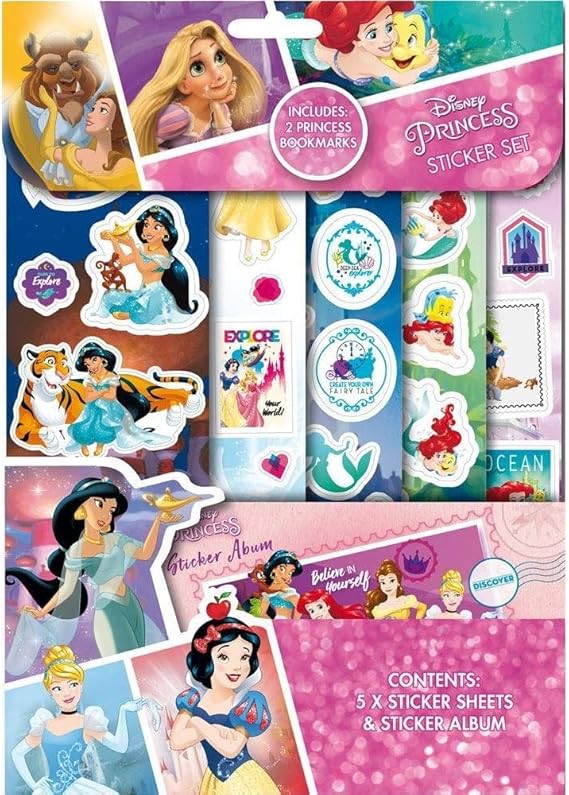 Disney Princess Sticker Set & Sticker Album Amazon.co.uk Toys & Games