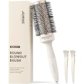 AIMIKE Round Brush for Blow Out, NaturaVol Medium Round Hair Brush for Fine Hair with Nano Thermal Ceramic Tech, for Blow Drying & Styling, Adds Volume & Smoothness (1.7 Inch Barrel, 2.5 Inch Bristle)