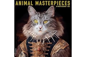 Animal Masterpieces 2025 12" x 12" Wall Calendar