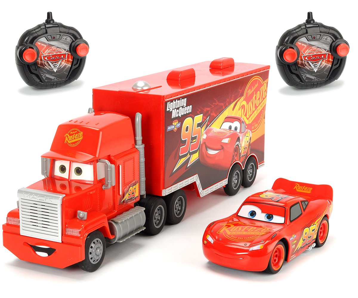 Buy Dickie Toys Cars 3 Turbo Mack Truck and Lightning Mcqueen Rc Vehicle Set Online at Low