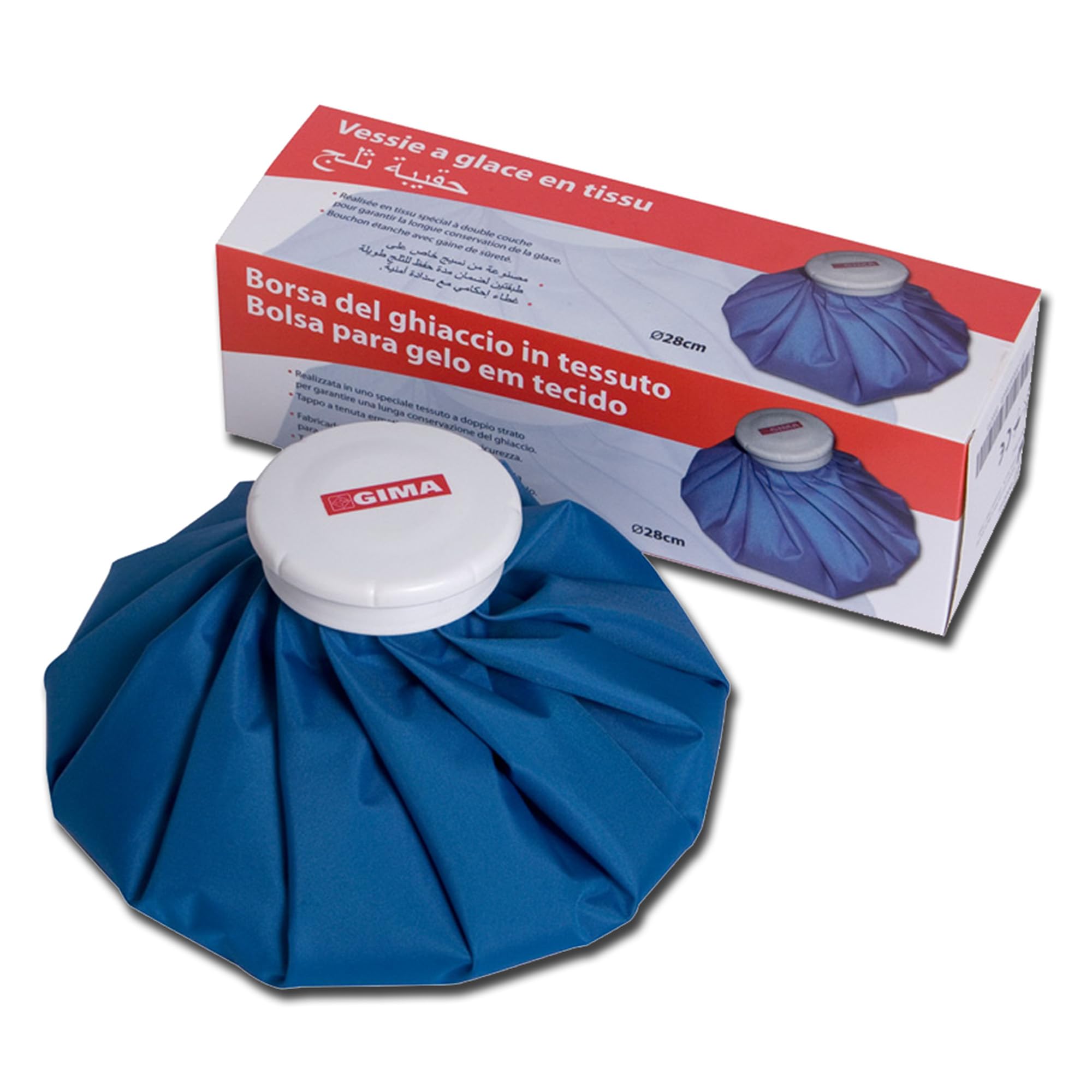 GIMA 28605 Ice Bag, Large Top Cap, 28 cm Diameter, Light Blue