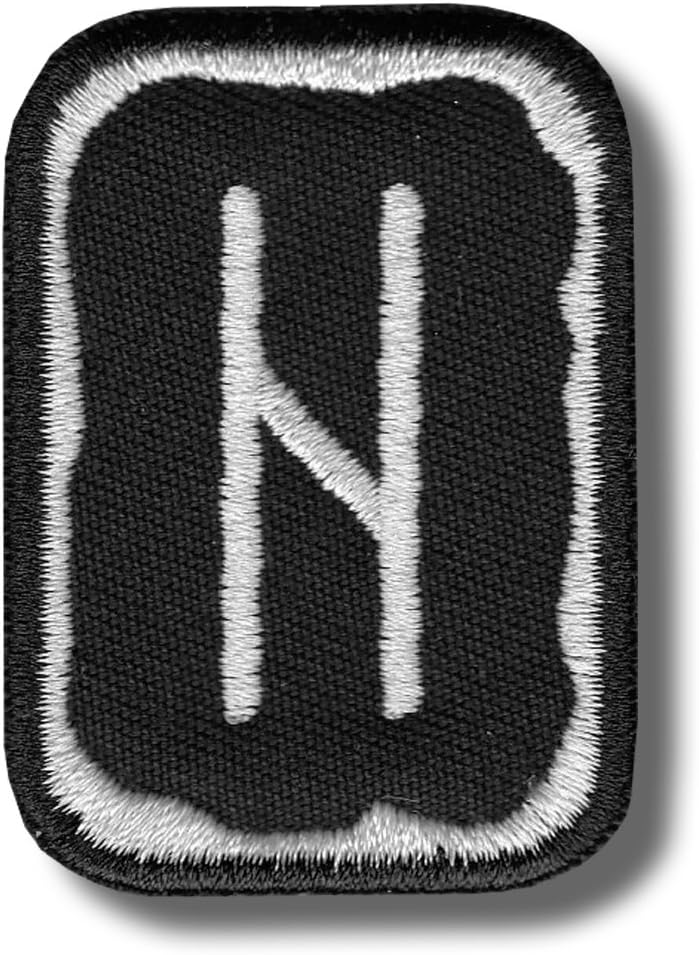Amazon Com Hagalaz Rune Embroidered Patch 4 X 5 Cm