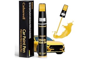 CARHUEWELL Yellow Touch Up Paint for Cars, Auto Car Paint Touch Up Paint Pen for Deep Scratches, Car Scratch Repair Pen, Quick and Easy Solution to Repair Minor Automotive Scratches (Latin yellow)