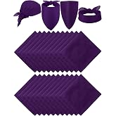 Yearntown Large Solid Color Blank Bandana 21 Inch Unisex | Handkerchiefs Bulk, Multifunctional Headband, Men Women, Costume Party, Face Covering, Neck Wrap, Pirate Theme Accessories