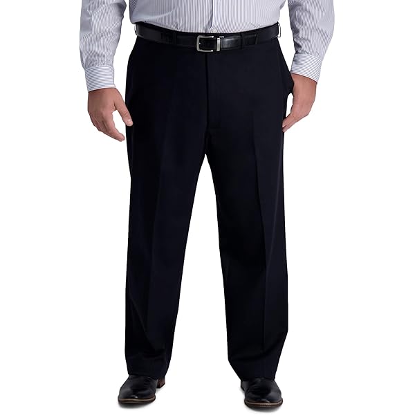 Haggar® E-CLO™ Stria Classic Fit Pleat Front Dress Pants