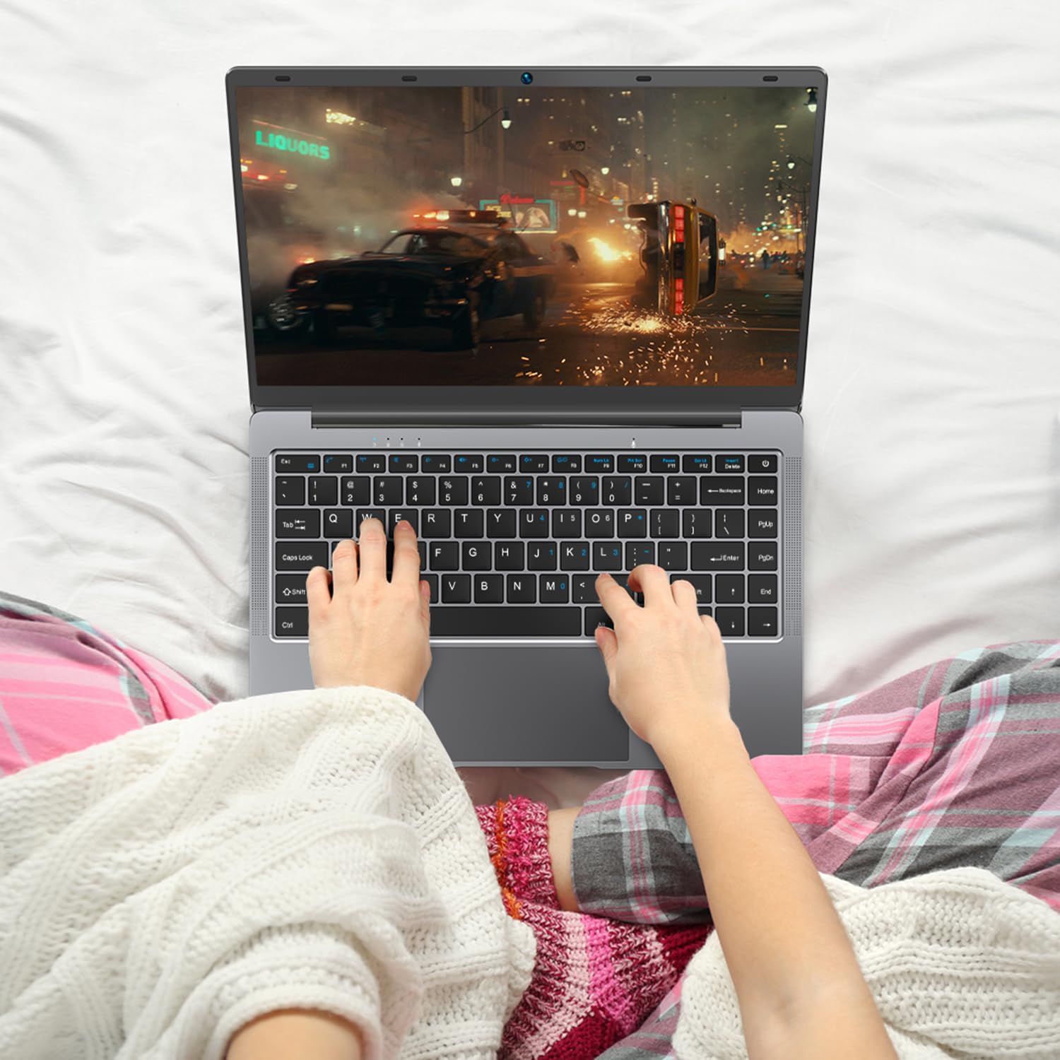 Bmax 14 inch Laptop Computer, 8GB RAM/256GB SSD, FHD IPS Display, Intel N5000 Processor Up to 2.7GHz, 2.4/5G WiFi, BT 5.0, Long Lasting Battery Portatile Notebook, Mini HDMI USB 3.0 Slim Silver Laptop