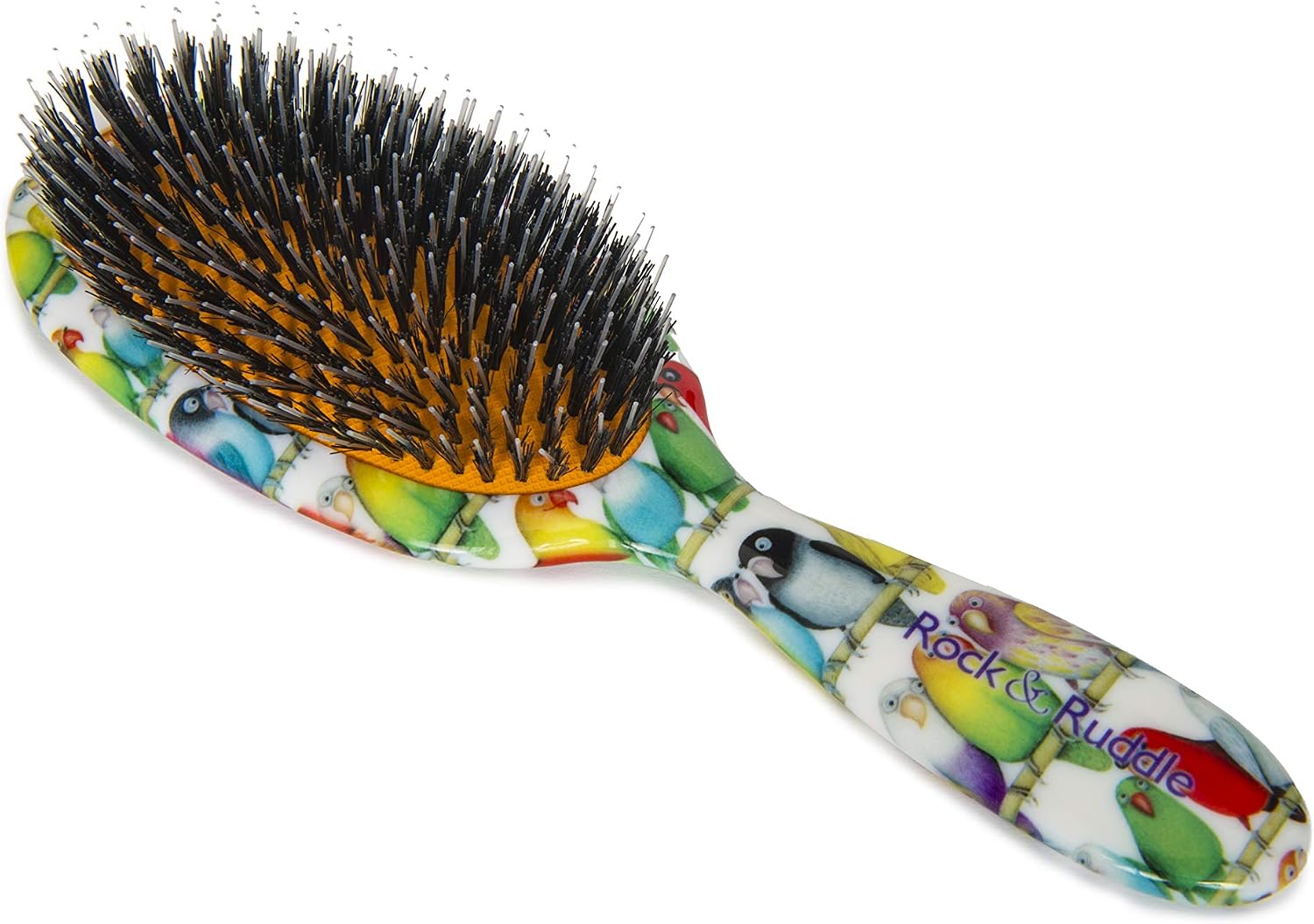 Rock & Ruddle Natural Mixed Boar Bristle Hair Brush for Women and Kids (Large, 21cm) - Image 3
