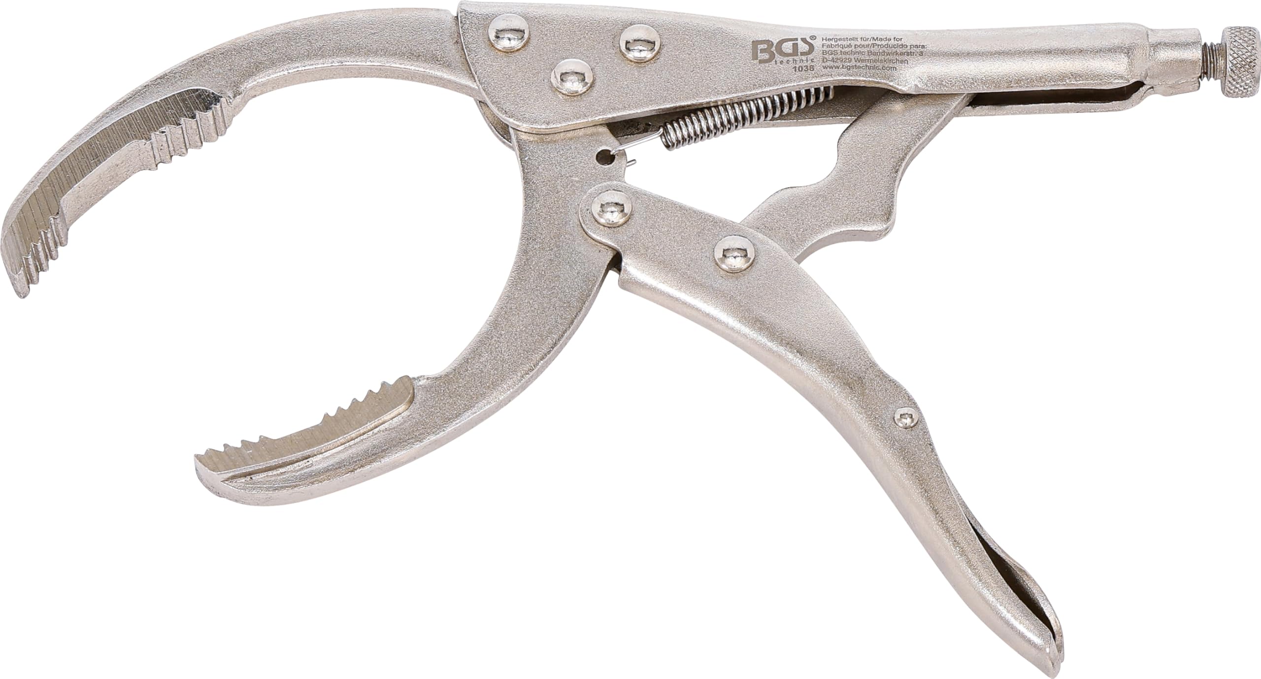 BGS 1038 | Locking Pliers for Oil Filters | Ø 53 - 115 mm | 230 mm
