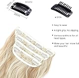 AliLeader Blonde Clip In Hair Extensions 20in Dark Golden Mix Beige view 3