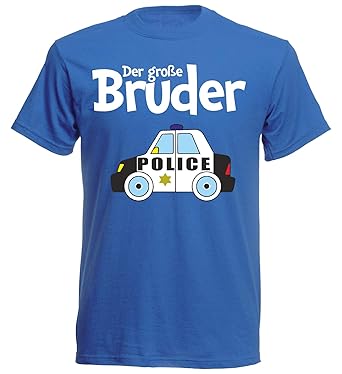 nationshirt T-Shirt Kinder - Großer- Bruder Kleinkind Baby Royal Geschenk Polizei