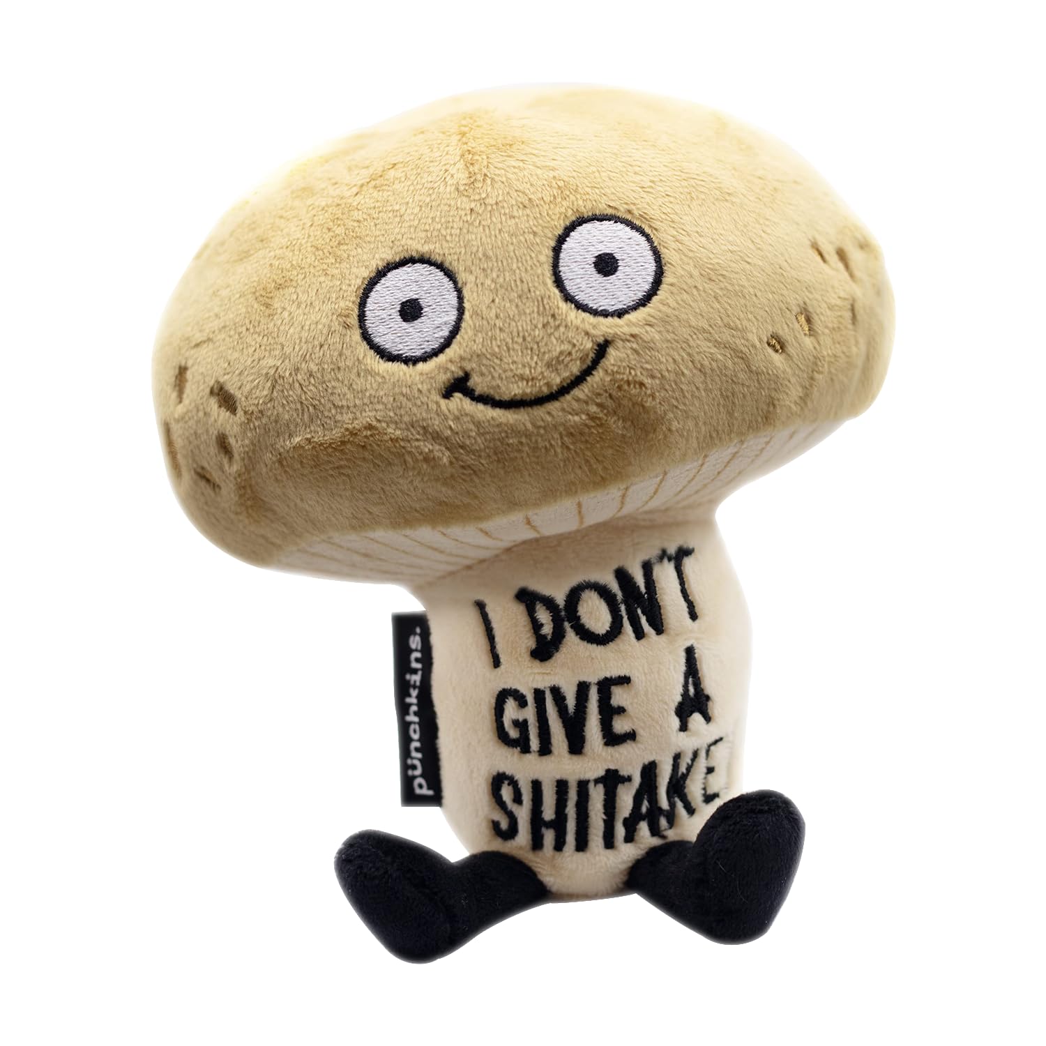 Photo 1 of Punchkins Mushroom Plushie - I Don't Give A Shitake Sassy Mushroom Plush, Gift for Food Lovers, Funny Food Plush Toy for Gifting